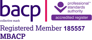 BACP Registered Member logo – British Association for Counselling and Psychotherapy.